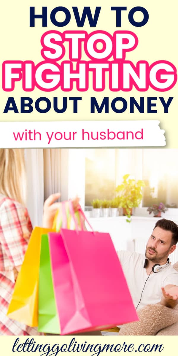 husband and wife fighting about money and spending